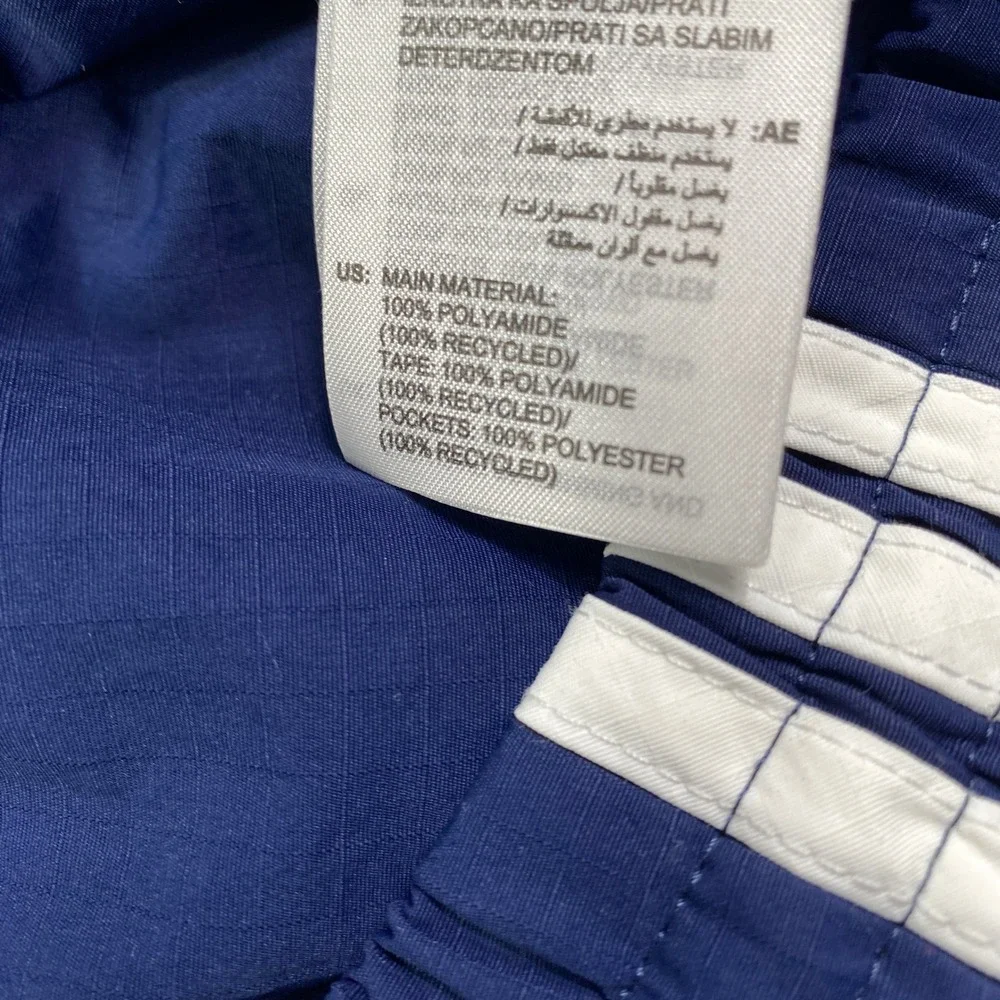 Adidas Originals 3S Cargo Pants Mens Medium Night Indigo Blue Ripstop HR3362 NWT